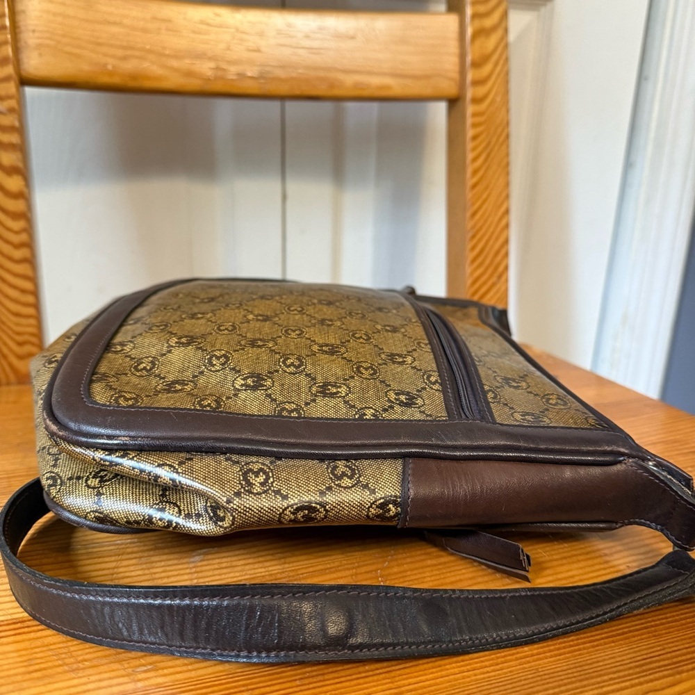 Morabito Vintage Leather Elegant Brown Designer Shoulder Bag - Picture 6 of 7